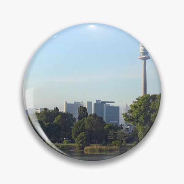 Item preview, Vienna cityscape Danube riverside in the morning designed and sold by goceris.