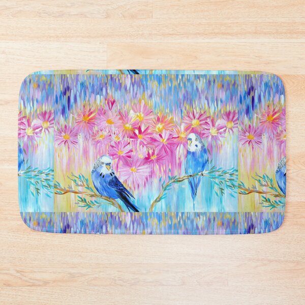 Item preview, Blue Budgies , painted with pastel colours designed and sold by cathyartist.