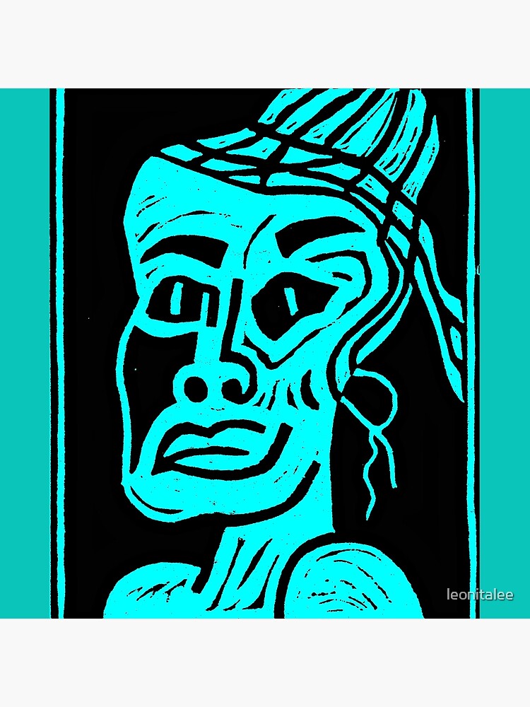 African Print Aqua by leonitalee