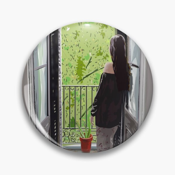 Item preview, The girl at the window designed and sold by Emi Yañez.