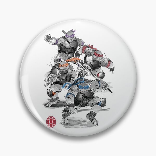 Item preview, Ninja turtles sumi-e designed and sold by zoezowie79.