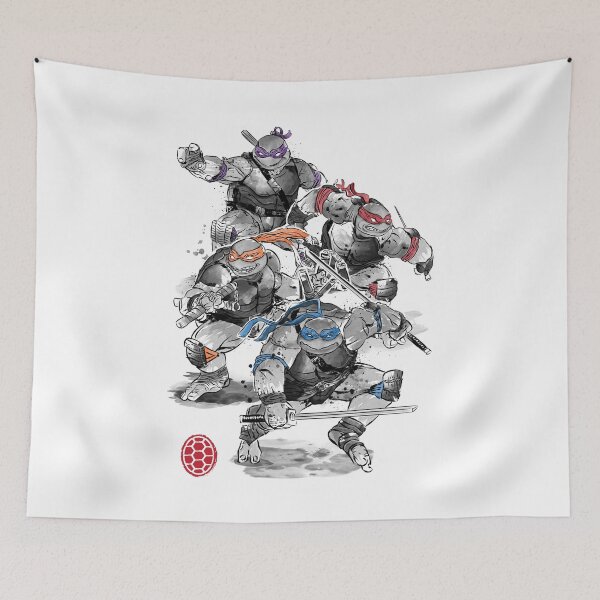 Item preview, Ninja turtles sumi-e designed and sold by zoezowie79.