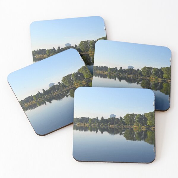 Item preview, Vienna skyline on the Danube river in the morning Austria designed and sold by goceris.