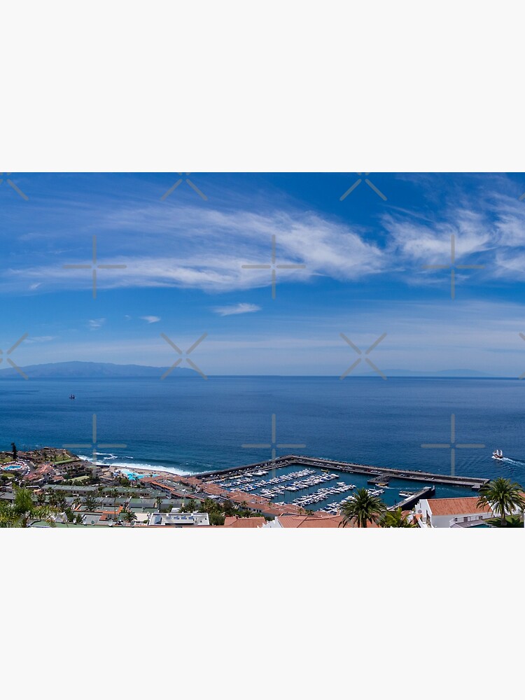 Thumbnail 2 of 2, Art Board Print, Tenerife Los Gigantes panorama designed and sold by SteveEveritt.