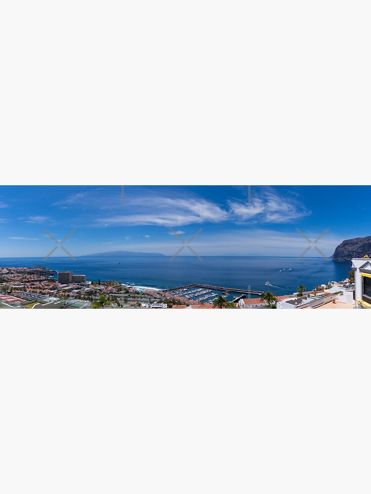 Thumbnail 3 of 3, Magnet, Tenerife Los Gigantes panorama designed and sold by SteveEveritt.