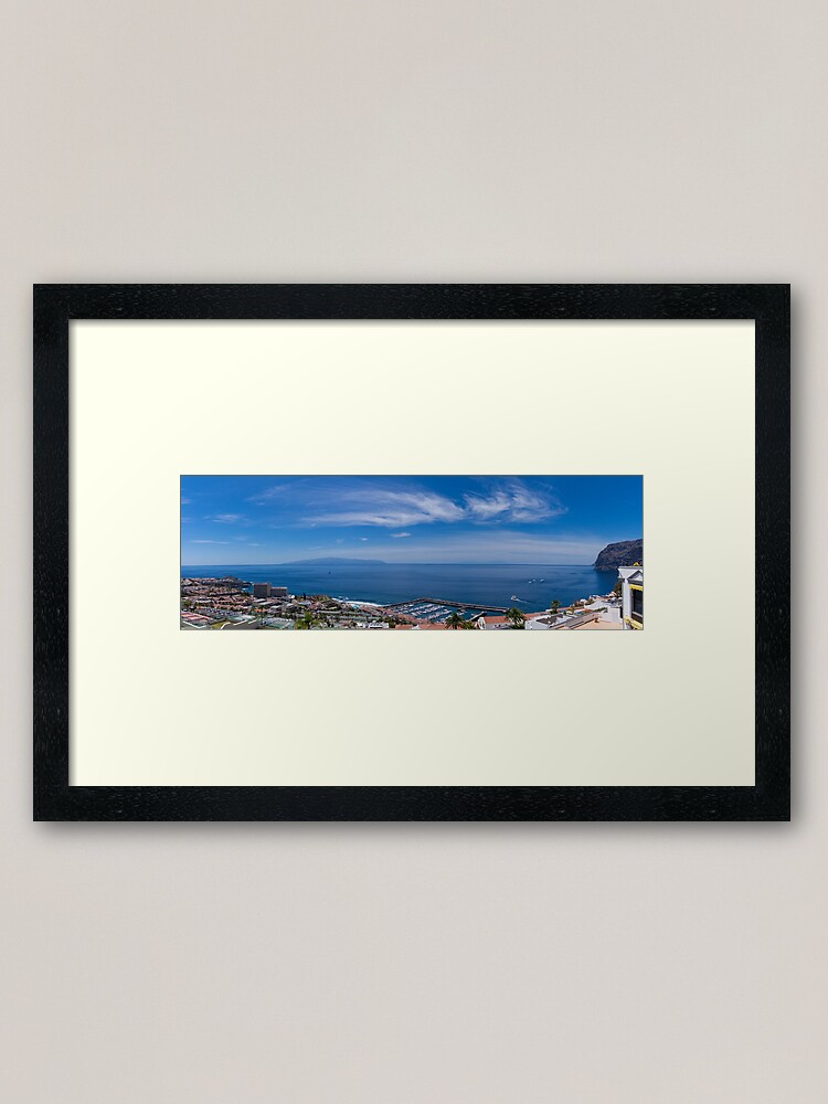 Thumbnail 1 of 7, Framed Art Print, Tenerife Los Gigantes panorama designed and sold by SteveEveritt.