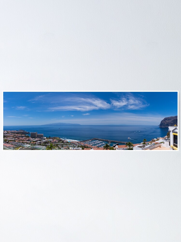 Thumbnail 1 of 3, Poster, Tenerife Los Gigantes panorama designed and sold by SteveEveritt.