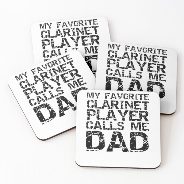 Item preview, Distressed My Favorite Clarinet Player Calls Me Dad Funny Marching Band Quote designed and sold by TNDesignStudio.