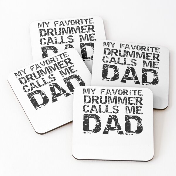 Item preview, Distressed My Favorite Drummer Calls Me Dad Funny Marching Band Quote designed and sold by TNDesignStudio.