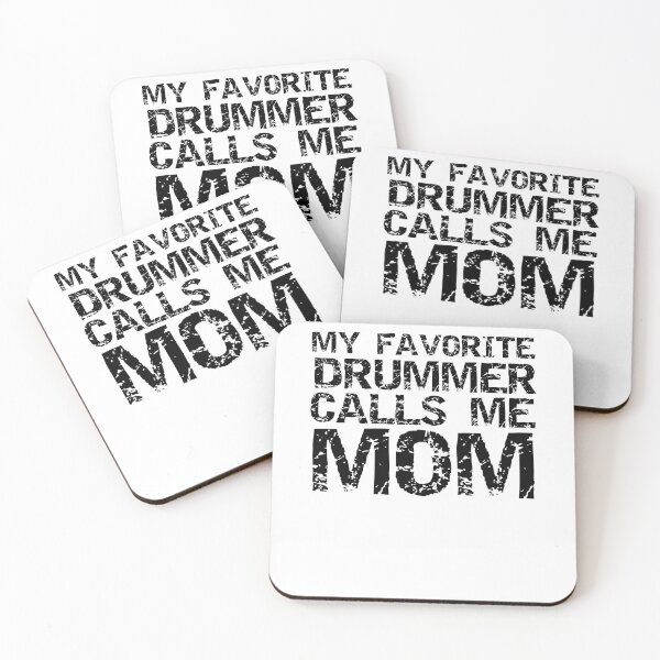 Item preview, Distressed My Favorite Drummer Calls Me Mom Funny Marching Band Quote designed and sold by TNDesignStudio.