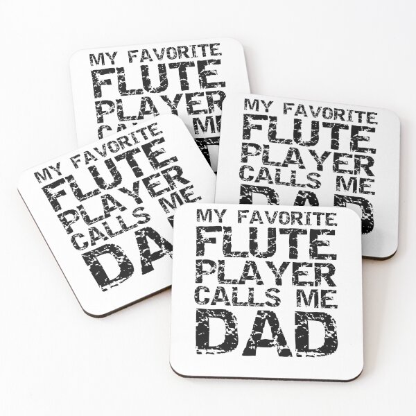 Item preview, Distressed My Favorite Flute Player Calls Me Dad Funny Marching Band Quote designed and sold by TNDesignStudio.