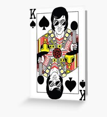 Elvis Presley Vegas Style Playing Card Greeting Card