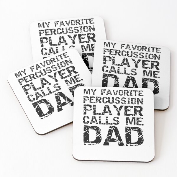 Item preview, Distressed My Favorite Percussion Player Calls Me Dad Funny Marching Band Quote designed and sold by TNDesignStudio.