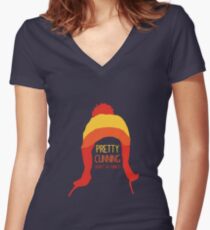 Pretty cunning Women's Fitted V-Neck T-Shirt