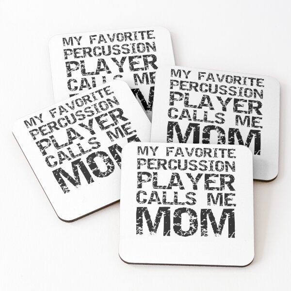 Item preview, Distressed My Favorite Percussion Player Calls Me Mom Funny Marching Band Quote designed and sold by TNDesignStudio.