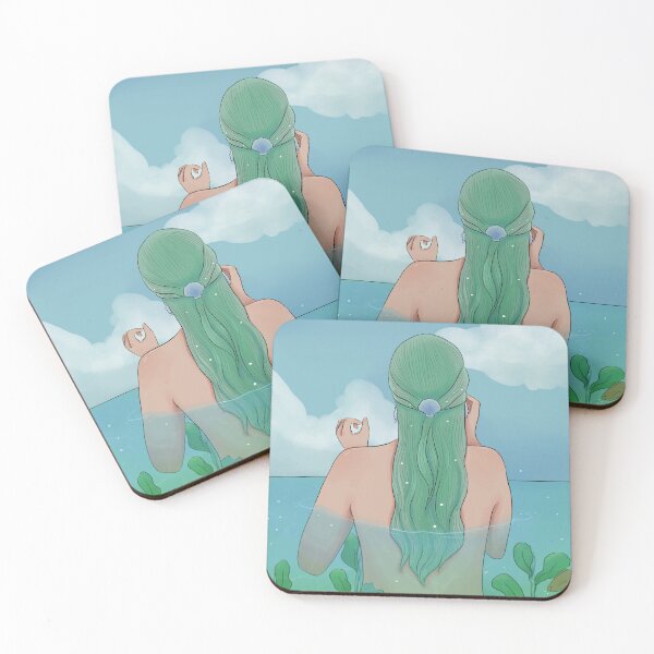 Item preview, Mermaid in water from the back  designed and sold by harrysillo.