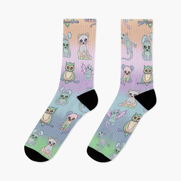 Item preview, cute pastel animal pattern designed and sold by Pezi-Creation.