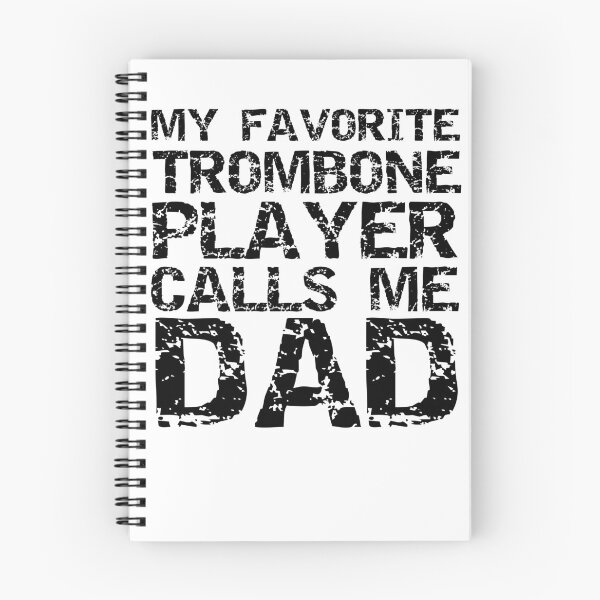 Item preview, Distressed My Favorite Trombone Player Calls Me Dad Funny Marching Band Quote designed and sold by TNDesignStudio.