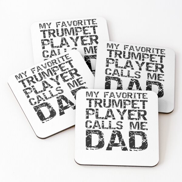 Item preview, Distressed My Favorite Trumpet Player Calls Me Dad Funny Marching Band Quote designed and sold by TNDesignStudio.