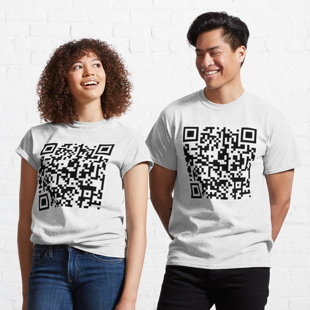 funny Rickroll QR code' Men's Sport T-Shirt