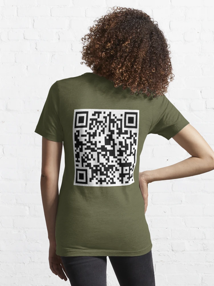 rick roll  link qr code Essential T-Shirt for Sale by