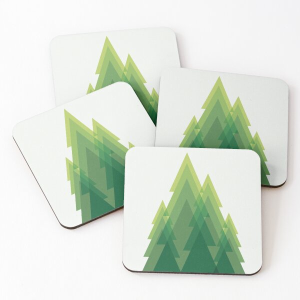 Item preview, Geometric mountains and trees designed and sold by Yanmos.