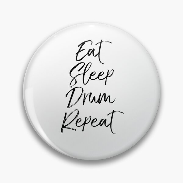 Artikelvorschau, Eat Sleep Drum Repeat Funny Marching Band Quote entworfen und verkauft von TNDesignStudio.