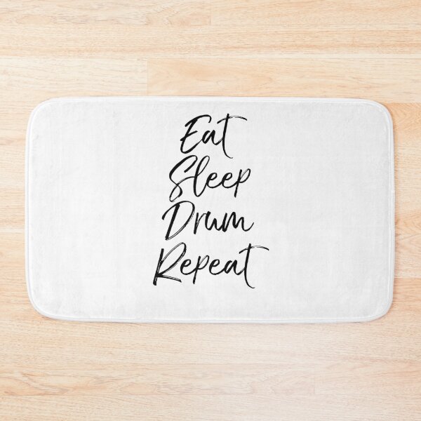 Item preview, Eat Sleep Drum Repeat Funny Marching Band Quote designed and sold by TNDesignStudio.