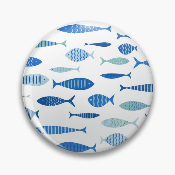 Item preview, Mid Century Modern Blue Fish Fishing MCM Mid Mod designed and sold by funnytshirtemp.