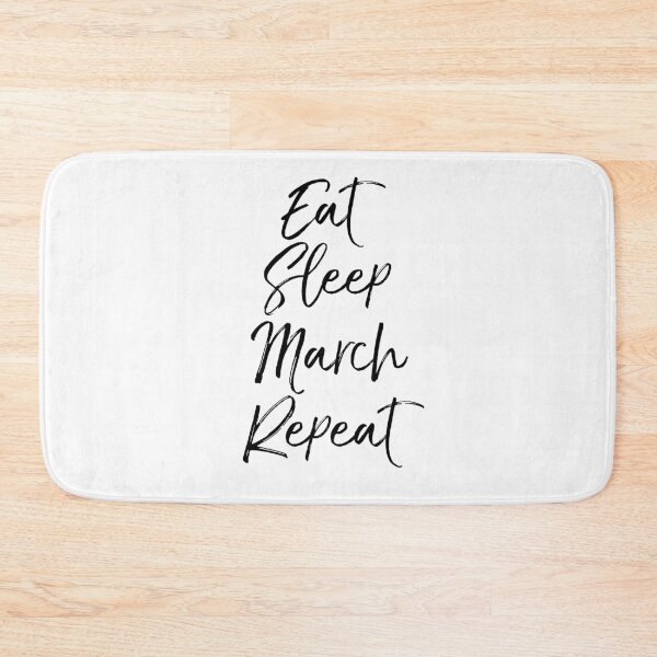Item preview, Eat Sleep March Repeat Funny Marching Band Quote designed and sold by TNDesignStudio.