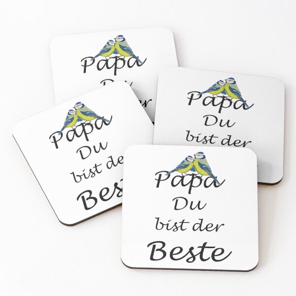 Item preview, Papa du bist der Beste Father's Day designed and sold by jz-birds.
