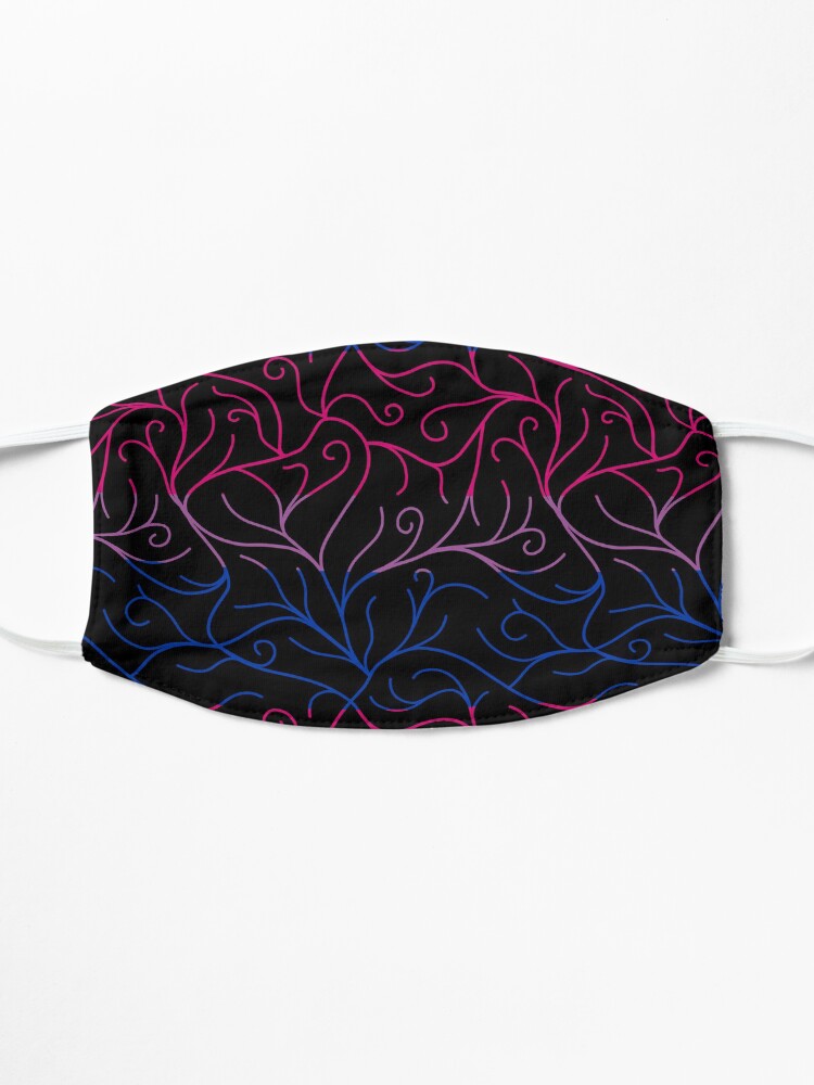 Alternate view of Black Velvet, Bisexual Flag Vines Mask