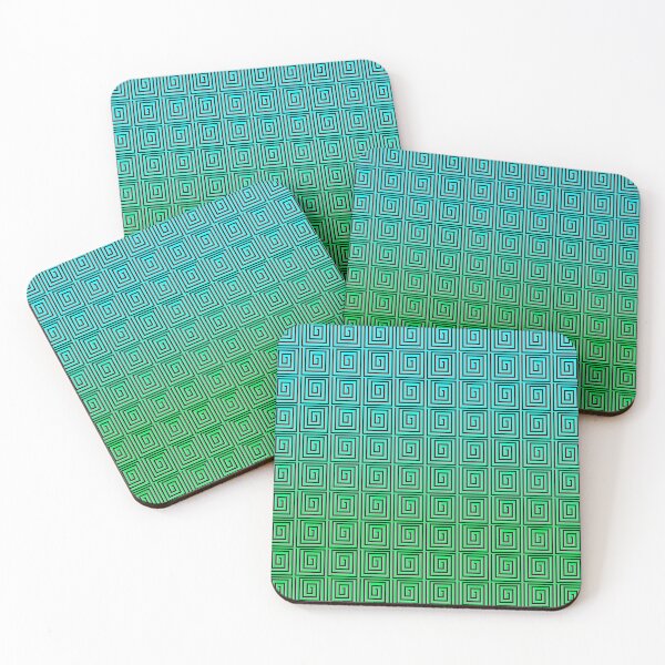 Item preview, Ambler Tangle Pattern in Shades of Green designed and sold by Curraleigh Crafts.