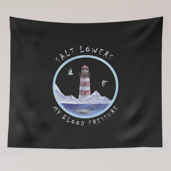 Item preview, Lighthouse with seagulls and blue whale saying designed and sold by Kuma518.