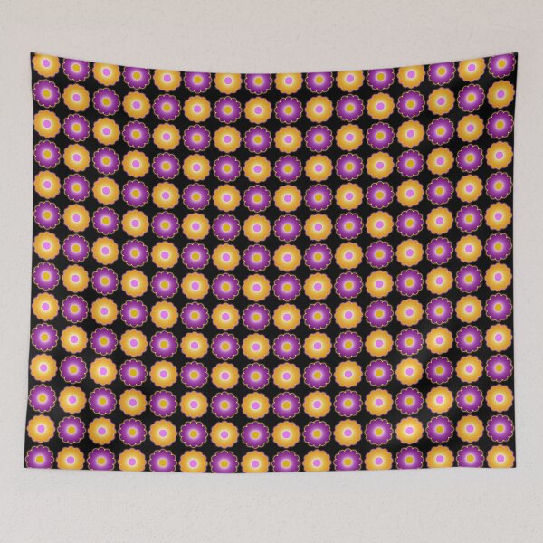 Item preview, Psychedelic Flower Pattern - Pink & Orange designed and sold by Curraleigh Crafts.