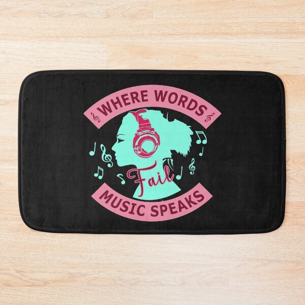 Item preview, Where Words Fail Music Speaks Love Tshirt Design designed and sold by gideonm.