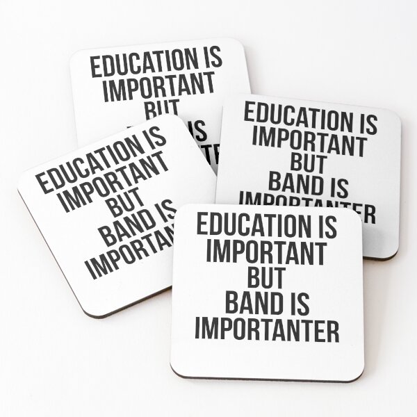 Item preview, Funny Education is Important but Band is Importanter Funny Marching Band Quote designed and sold by TNDesignStudio.