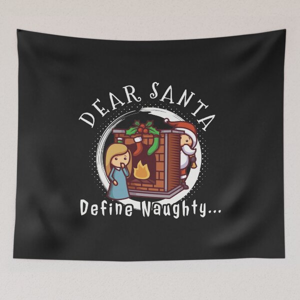 Item preview, Christmas funny saying, fireplace Santa Claus designed and sold by Kuma518.