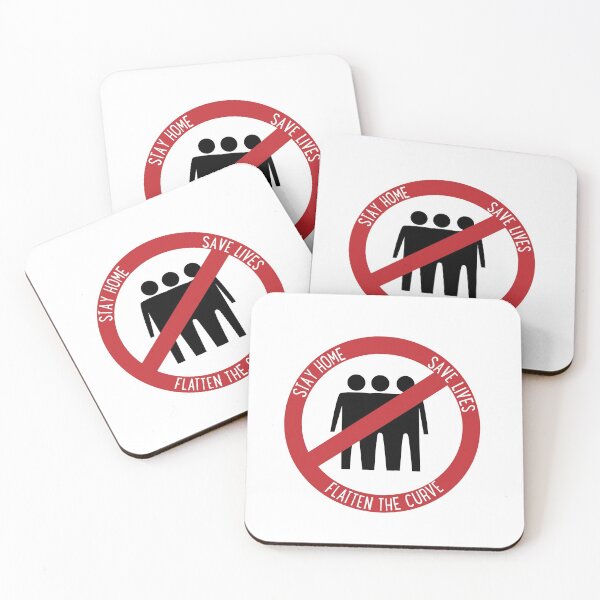 Item preview, Corona Virus: Stay home, save lives and flatten the curve designed and sold by Vectorqueen.