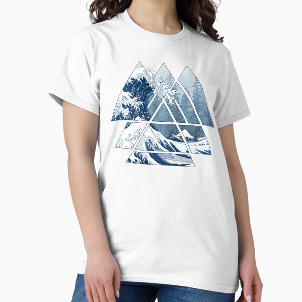 Item preview, The Great Sacred Geometry Triangles - Misty Forest Wave designed and sold by maryedenoa.