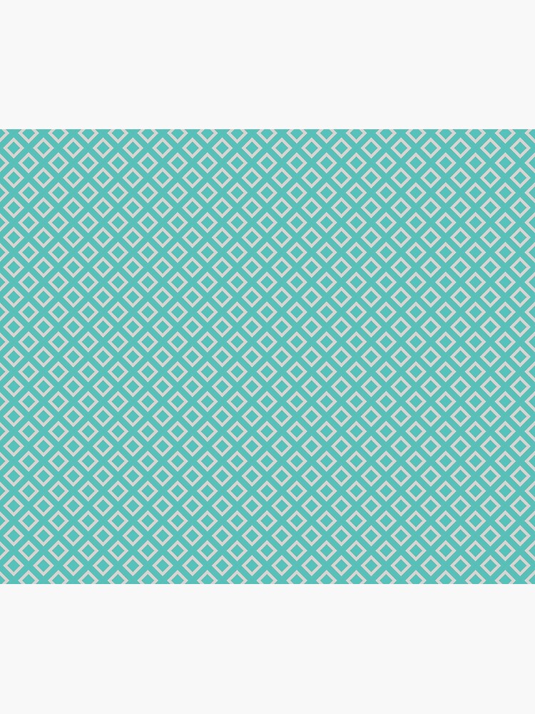 Thumbnail 5 of 5, Shower Curtain, Art Deco Squares - Mint Green designed and sold by NolkDesign.