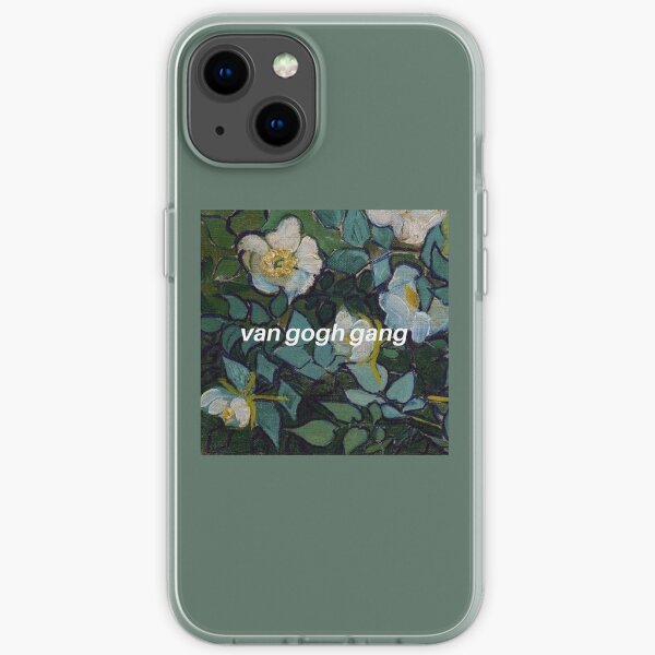 van gogh gang art aesthetic phone case green painting iPhone Soft Case