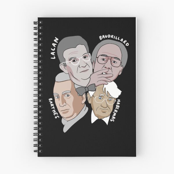Item preview, Barthes Habermas Baudrillard and Lacan - Philosophy designed and sold by isstgeschichte.