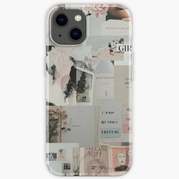 soft aesthetic grunge teen phone case wallet quote tumblr sticker iPhone Ca...