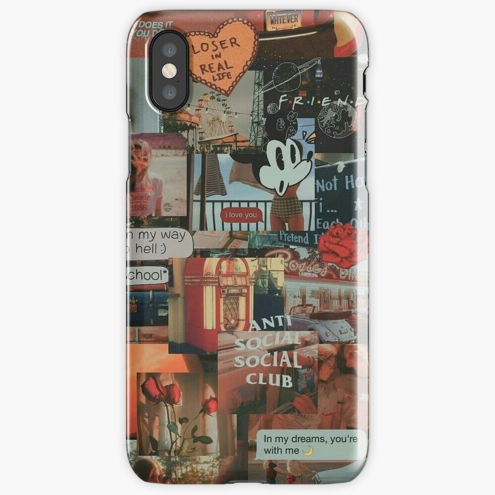 retro 80s aesthetic grunge teen phone case wallet quote