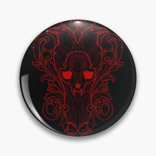 Item preview, Cat skull and ravens  designed and sold by lauranmt.