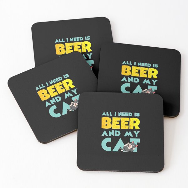 Item preview, All I Need is Beer and my Cat designed and sold by ArticaDesign.