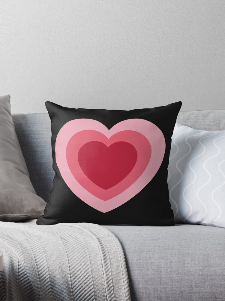 Growing Pink Heart Emoji Pillow