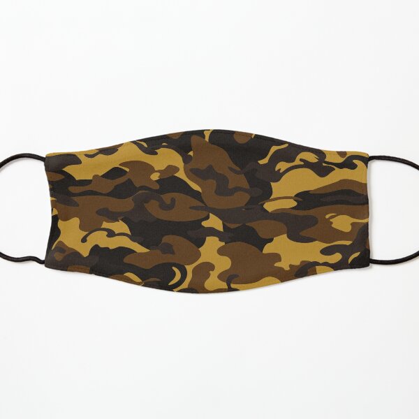 Download Camo Style Black And Yellow Camouflage Mask By Rclwow Redbubble PSD Mockup Templates