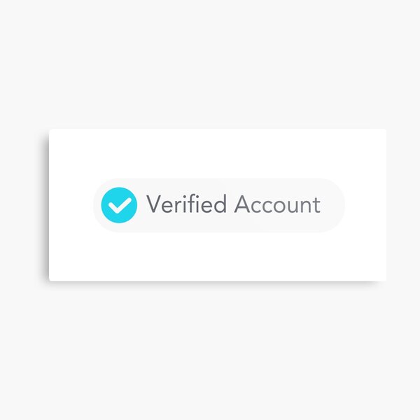 tiktok verified account Sticker for Sale by aspolaris17